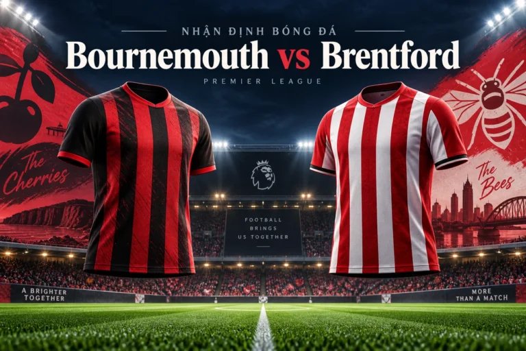Ảnh minh họa trận đấu Bournemouth vs Brentford, không phải ảnh chụp trận đấu.